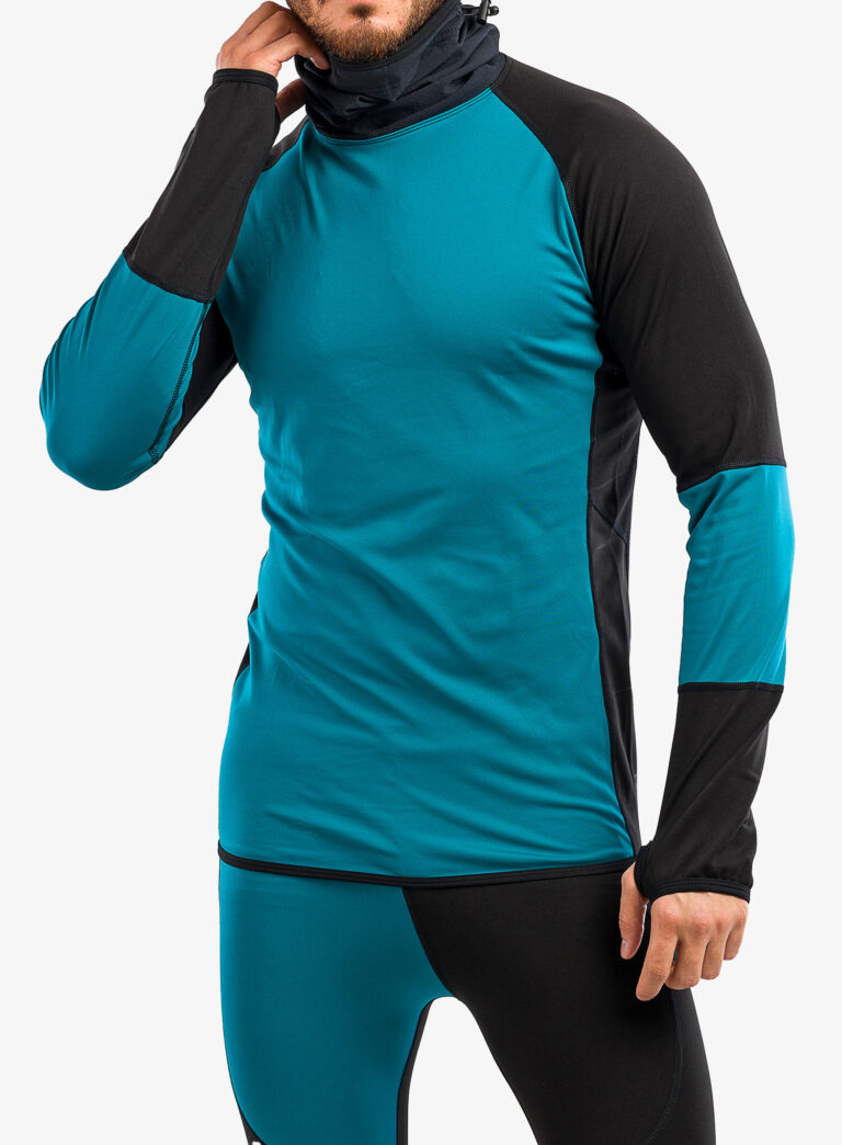 Original Bluza de corp Majesty Surface Base Layer Top - black/green