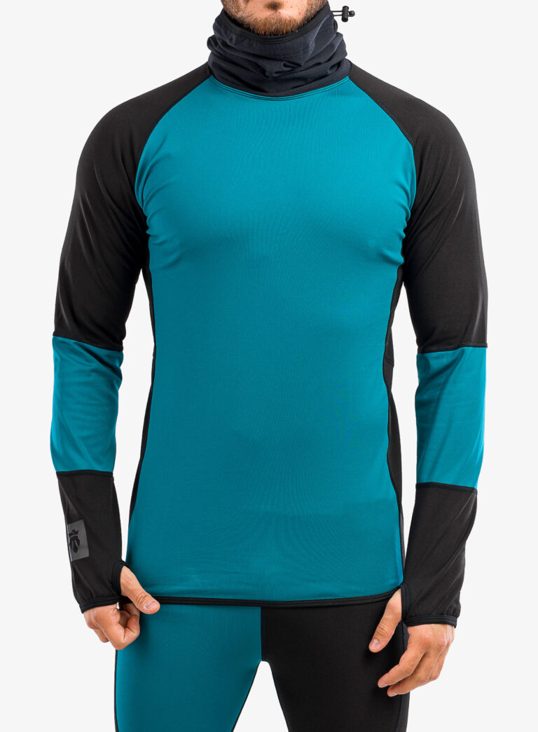 Bluza de corp Majesty Surface Base Layer Top - black/green