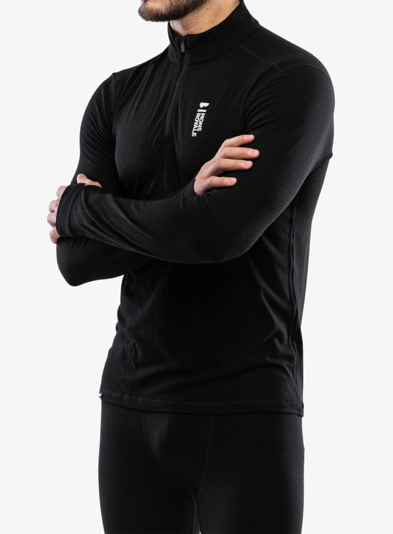 Cumpăra Bluza de corp Mons Royale Cascade 1/4 Zip - black