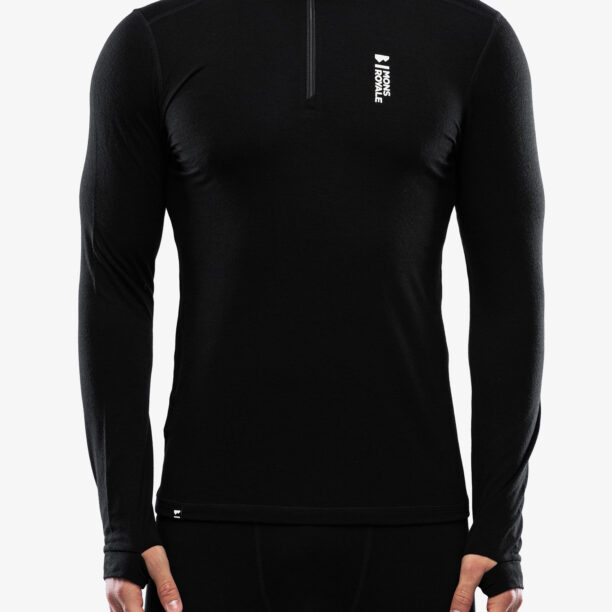 Bluza de corp Mons Royale Cascade 1/4 Zip - black