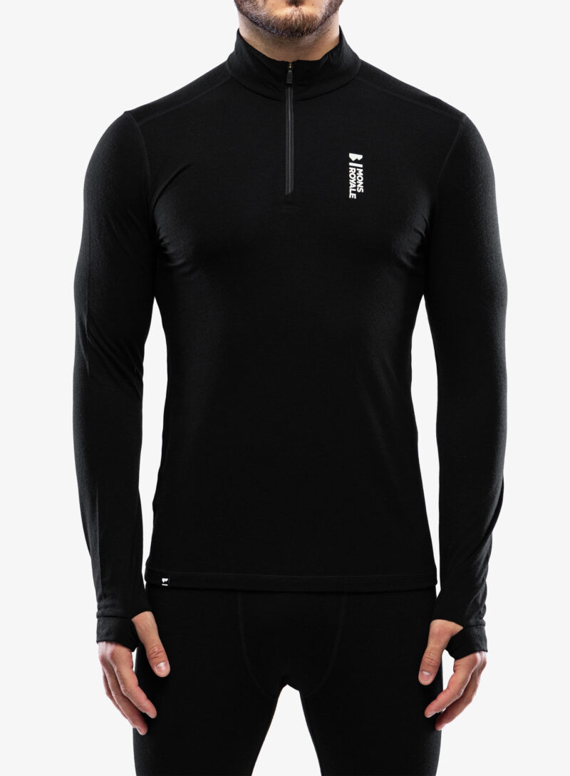 Bluza de corp Mons Royale Cascade 1/4 Zip - black