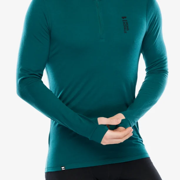 Bluza de corp Mons Royale Cascade 1/4 Zip - evergreen