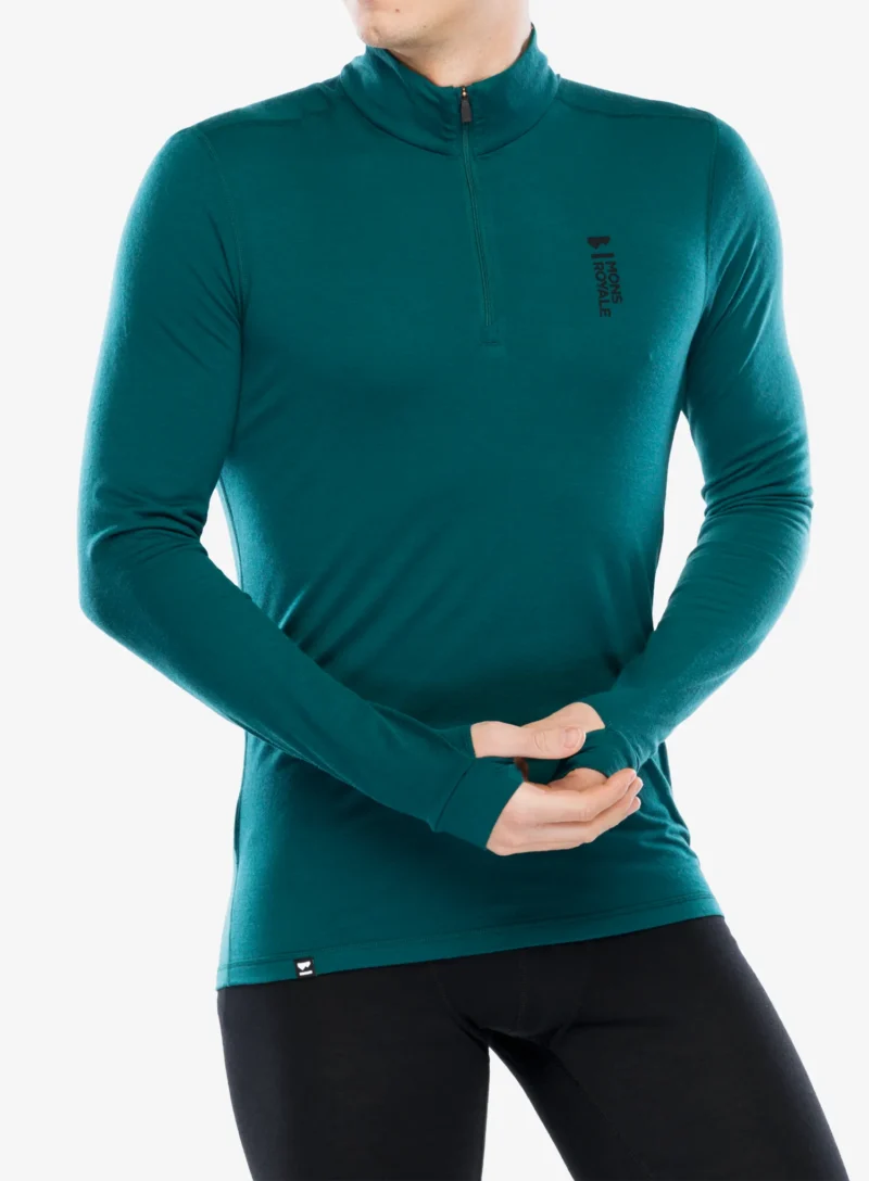 Bluza de corp Mons Royale Cascade 1/4 Zip - evergreen