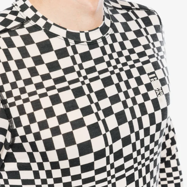 Original Bluza de corp Mons Royale Cascade Merino Flex 200 LS - checkers