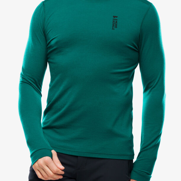 Bluza de corp Mons Royale Cascade Merino Flex 200 LS - evergreen