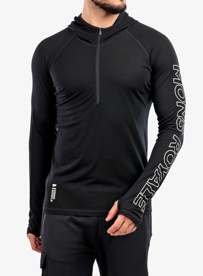 Bluza de corp Mons Royale Temple Tech Hood - black