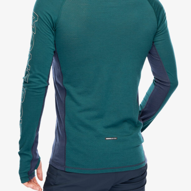 Bluza de corp Mons Royale Temple Tech LS - evergreen/midnight preţ