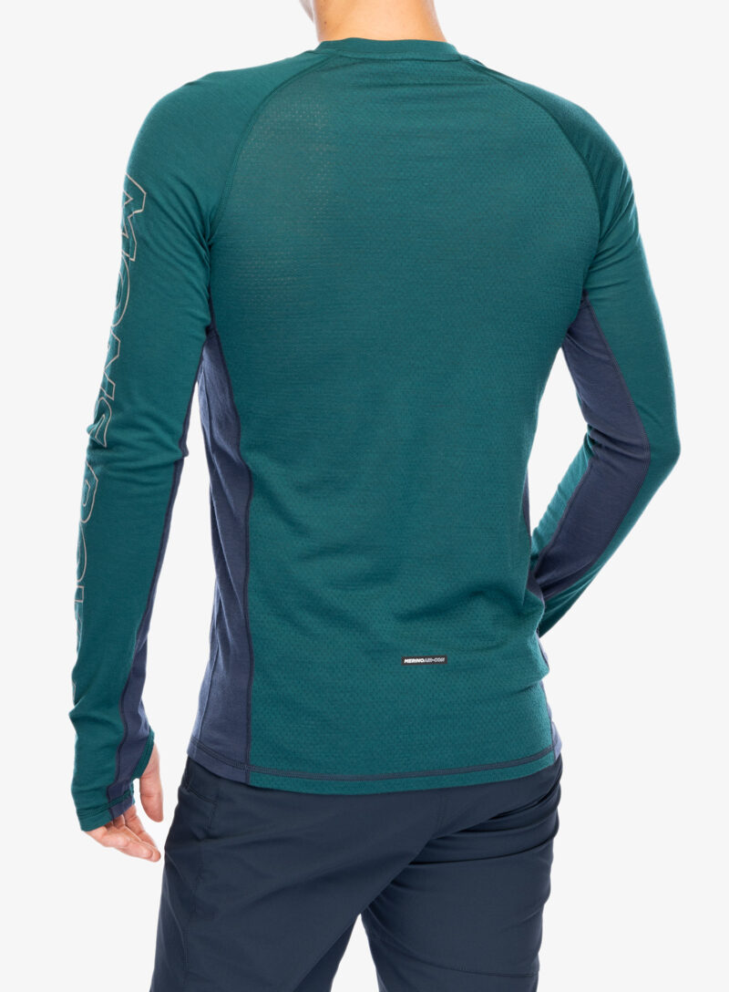 Bluza de corp Mons Royale Temple Tech LS - evergreen/midnight preţ