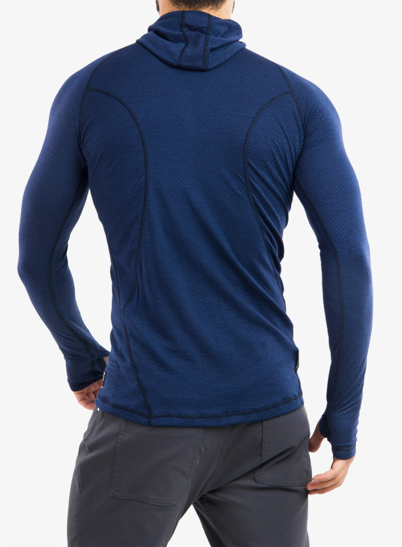 Bluza de corp Sensor Merino DF Tee L/S Hooded - deep blue preţ