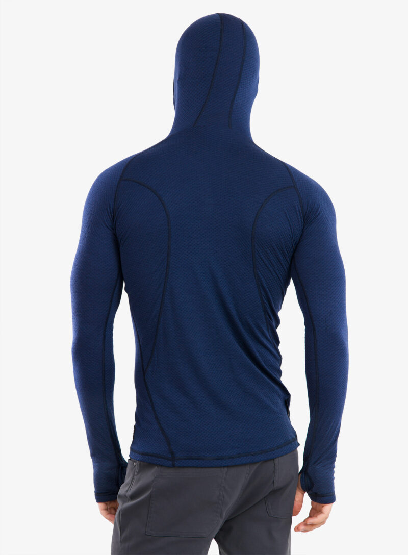 Original Bluza de corp Sensor Merino DF Tee L/S Hooded - deep blue