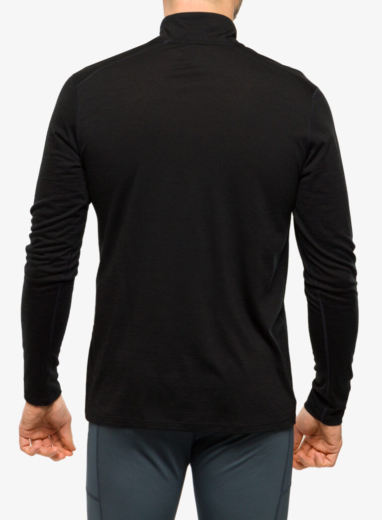 Bluza de corp Smartwool Classic Merino Base Layer 1/4 Zip Boxed - black preţ