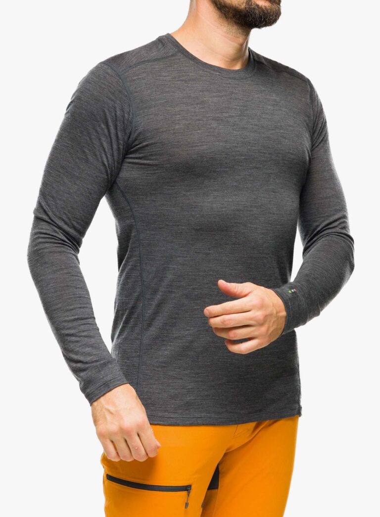 Bluza de corp Smartwool Classic Merino Base Layer LS Boxed - iron heather