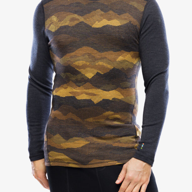 Bluza de corp  Smartwool Classic Thermal Merino Base Layer Crew Boxed - charcoal mtn