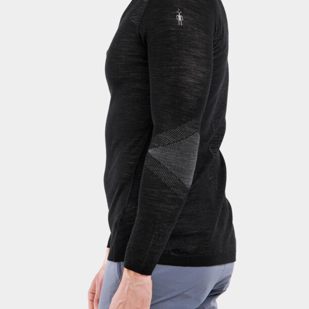 Preţ Bluza de corp Smartwool Intraknit Merino 200 1/4 Zip - black/white