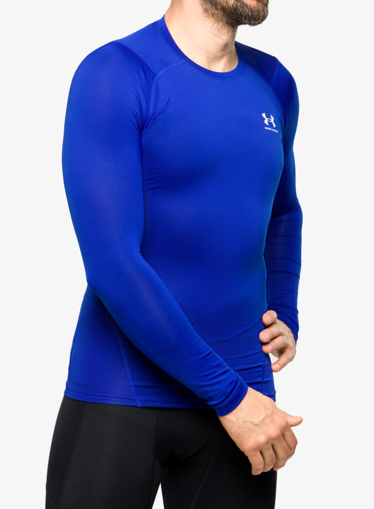 Cumpăra Bluza de corp Under Armour HG Armour Comp LS - royal/white