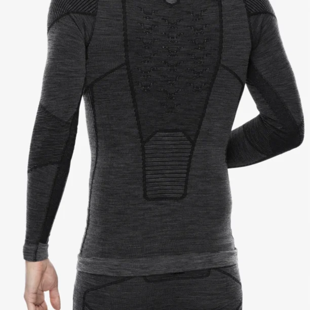 Bluza de corp X-Bionic Symbio Merino Shirt LS - rhino grey preţ