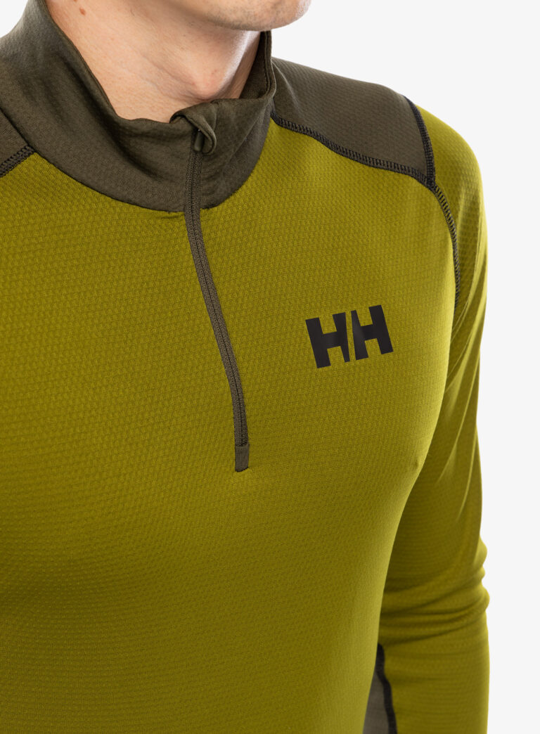 Original Bluza de corp barbati Helly Hansen LIFA Active 1/2 Zip - olive green