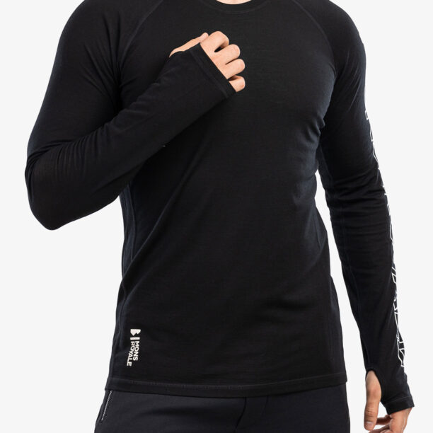 Bluza de corp barbati Mons Royale Temple Tech LS - black