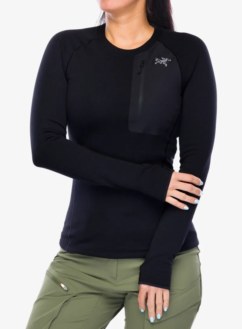 Cumpăra Bluza de corp femei Arcteryx Kyanite Baselayer Crew Neck - black