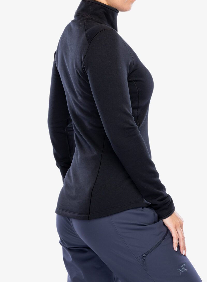 Preţ Bluza de corp femei Arcteryx Kyanite Baselayer Zip Neck - black