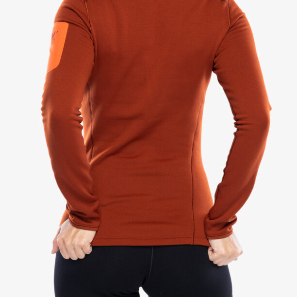 Bluza de corp femei Arcteryx Kyanite Baselayer Zip Neck - sequoia/solaris preţ