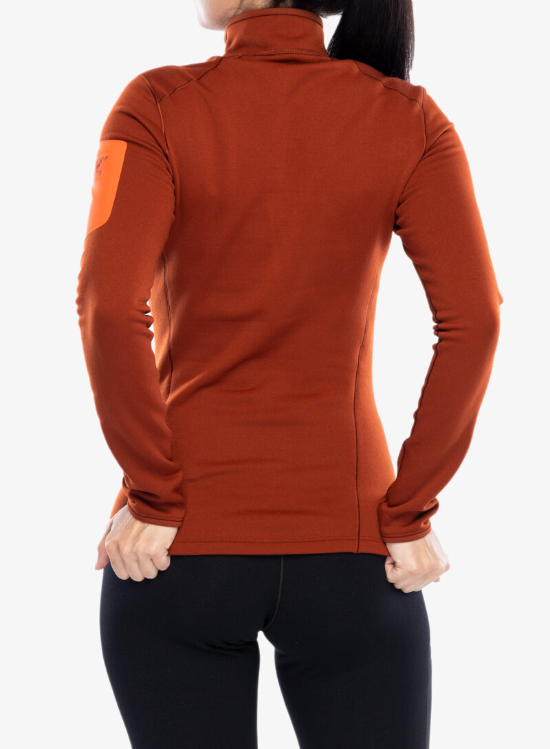 Bluza de corp femei Arcteryx Kyanite Baselayer Zip Neck - sequoia/solaris preţ