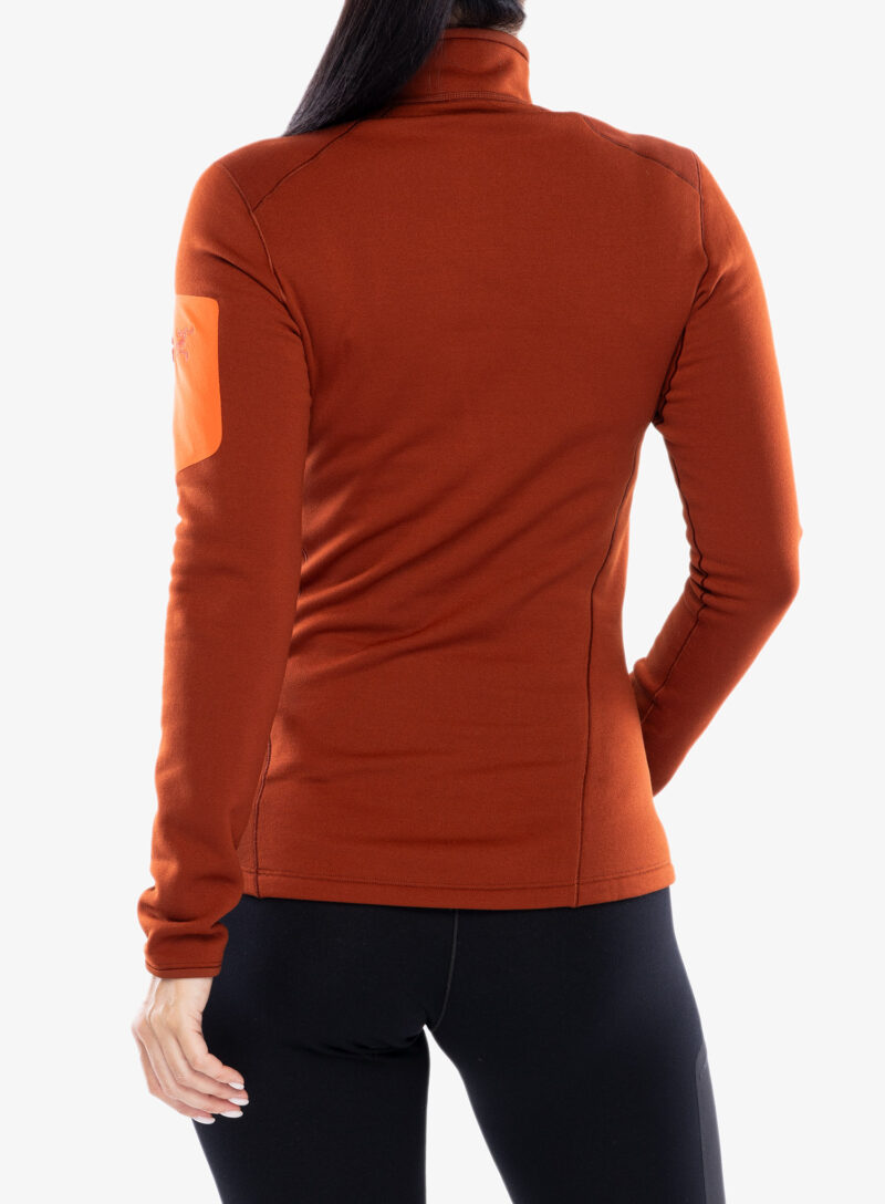 Preţ Bluza de corp femei Arcteryx Kyanite Baselayer Zip Neck - sequoia/solaris