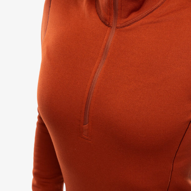 Original Bluza de corp femei Arcteryx Kyanite Baselayer Zip Neck - sequoia/solaris