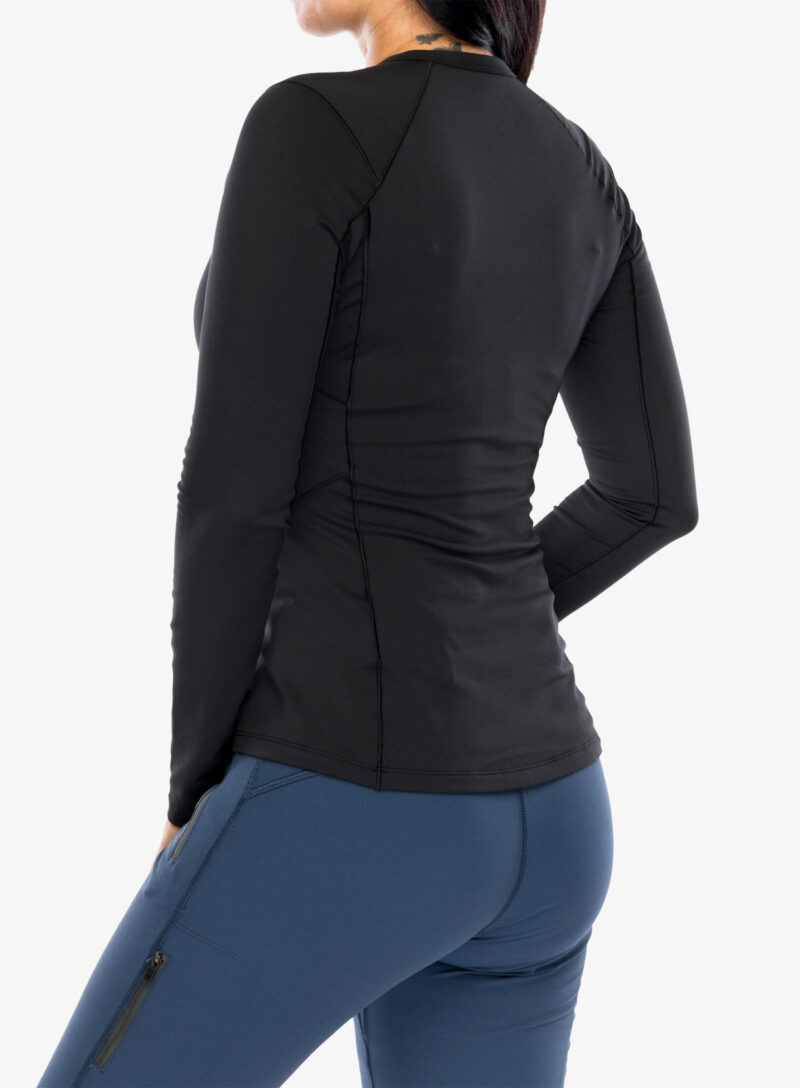 Preţ Bluza de corp femei Arcteryx Rho Crew Neck LS - black/black