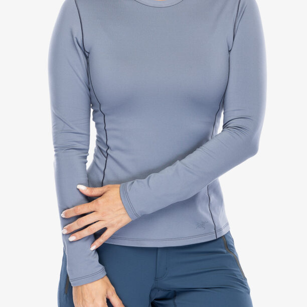 Preţ Bluza de corp femei Arcteryx Rho Crew Neck LS - stratus