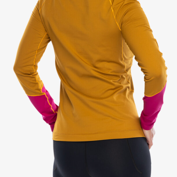 Bluza de corp femei Arcteryx Rho Crew Neck LS - yukon/amaranthus/edziza preţ