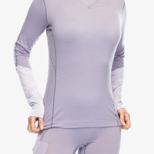 Cumpăra Bluza de corp femei Arcteryx Rho Merino Wool Crew Neck LS - velocity/light velocity