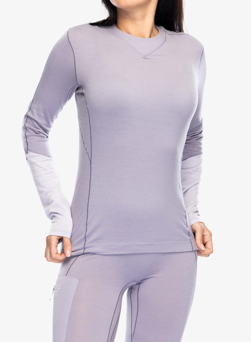 Cumpăra Bluza de corp femei Arcteryx Rho Merino Wool Crew Neck LS - velocity/light velocity