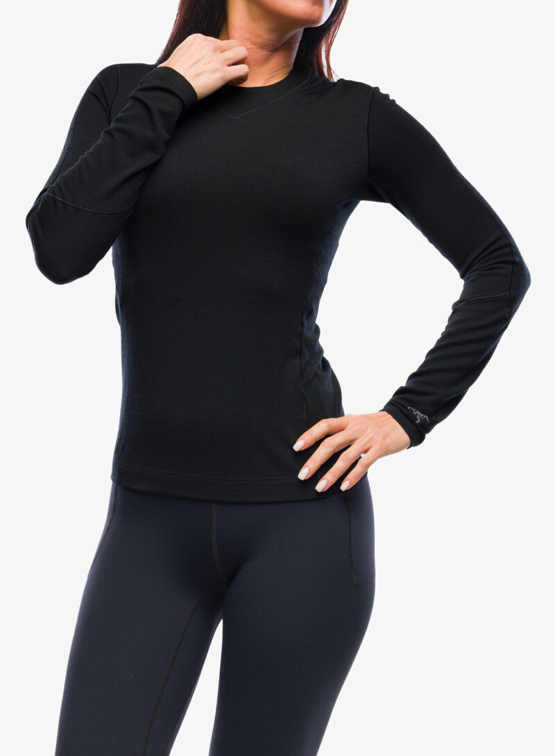 Cumpăra Bluza de corp femei Arcteryx Rho Merino Wool LS Crew - black