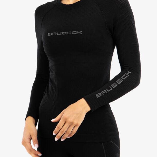 Cumpăra Bluza de corp femei Brubeck 3D Run PRO LS Shirt - black