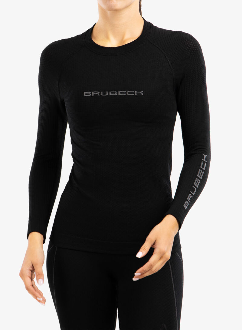 Bluza de corp femei Brubeck 3D Run PRO LS Shirt - black