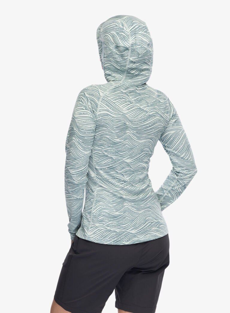 Bluza de corp femei Helly Hansen LIFA Active Solen GR Hoodie - green mist wave preţ