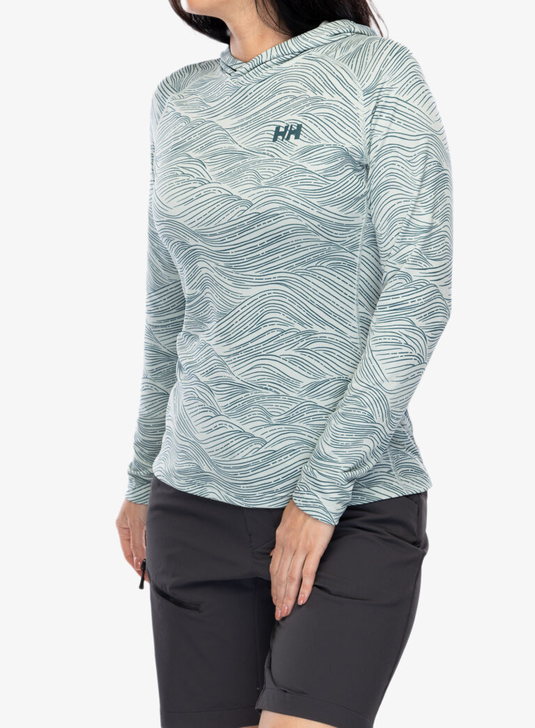 Cumpăra Bluza de corp femei Helly Hansen LIFA Active Solen GR Hoodie - green mist wave