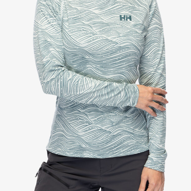 Bluza de corp femei Helly Hansen LIFA Active Solen GR Hoodie - green mist wave