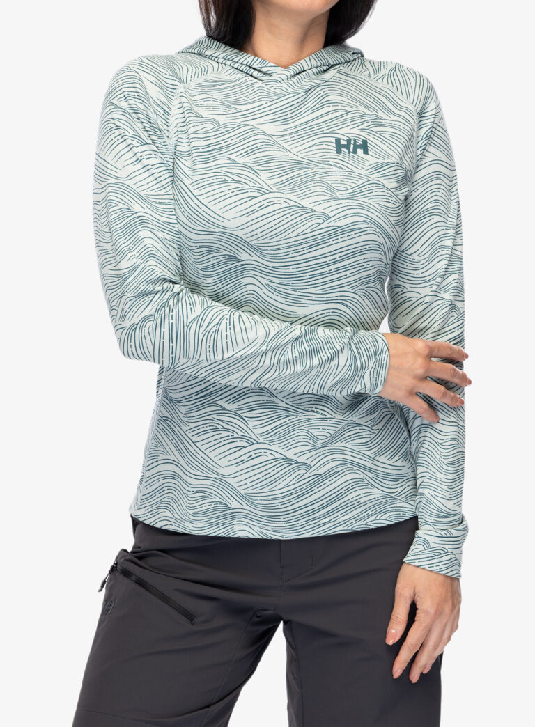 Bluza de corp femei Helly Hansen LIFA Active Solen GR Hoodie - green mist wave