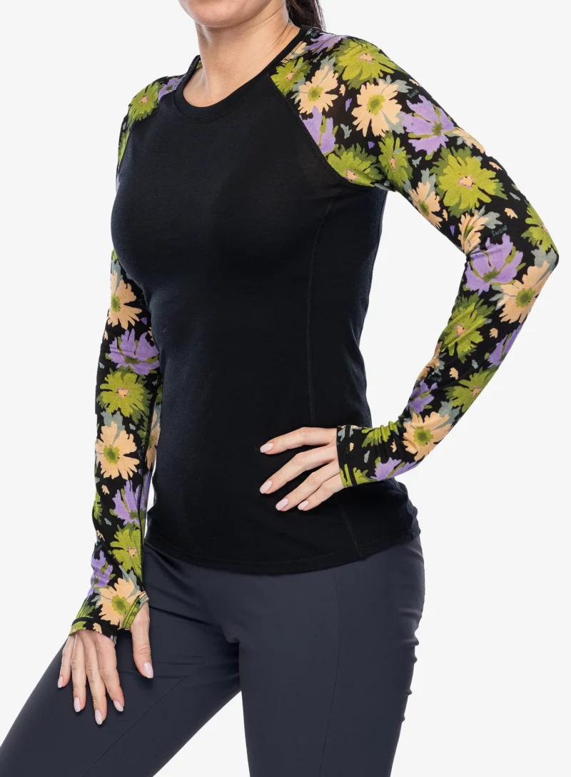 Cumpăra Bluza de corp femei Mons Royale Bella Tech LS - alpine bloom/black