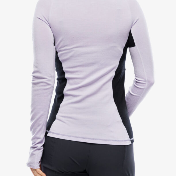 Bluza de corp femei Mons Royale Olympus Half Zip - thistle cloud preţ