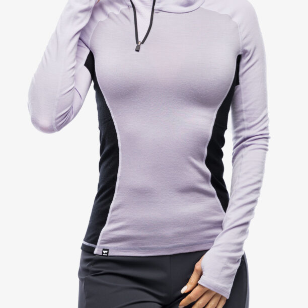 Cumpăra Bluza de corp femei Mons Royale Olympus Half Zip - thistle cloud