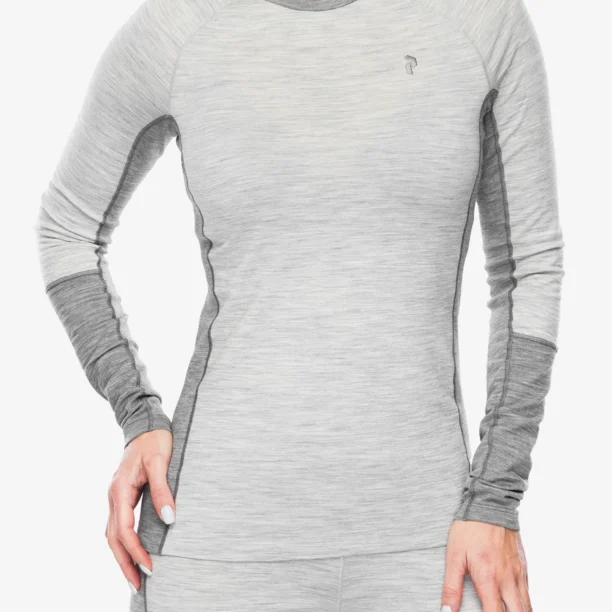 Bluza de corp femei Peak Performance Magic Crew - med grey melange