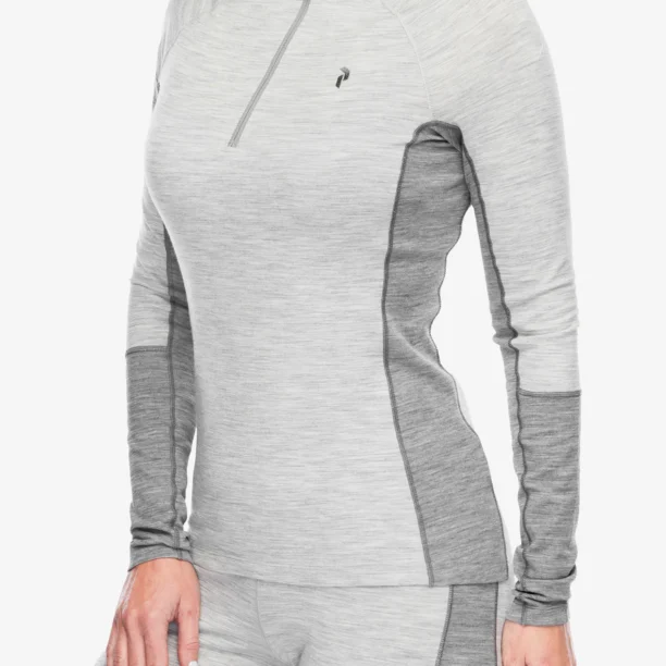 Cumpăra Bluza de corp femei Peak Performance Magic Half Zip - med grey melange