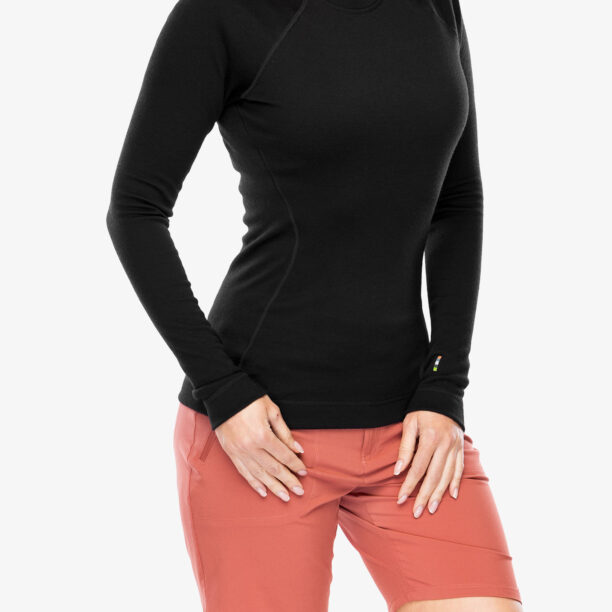 Preţ Bluza de corp femei SmartWool Merino 250 Baselayer Crew - black