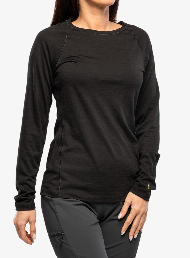 Original Bluza de corp femei Smartwool Classic All-Season Merino Base Layer Long Sleeve - black