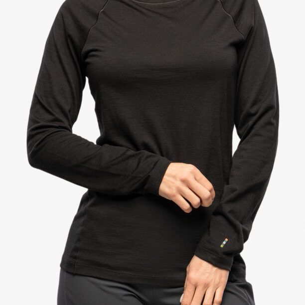 Bluza de corp femei Smartwool Classic All-Season Merino Base Layer Long Sleeve - black