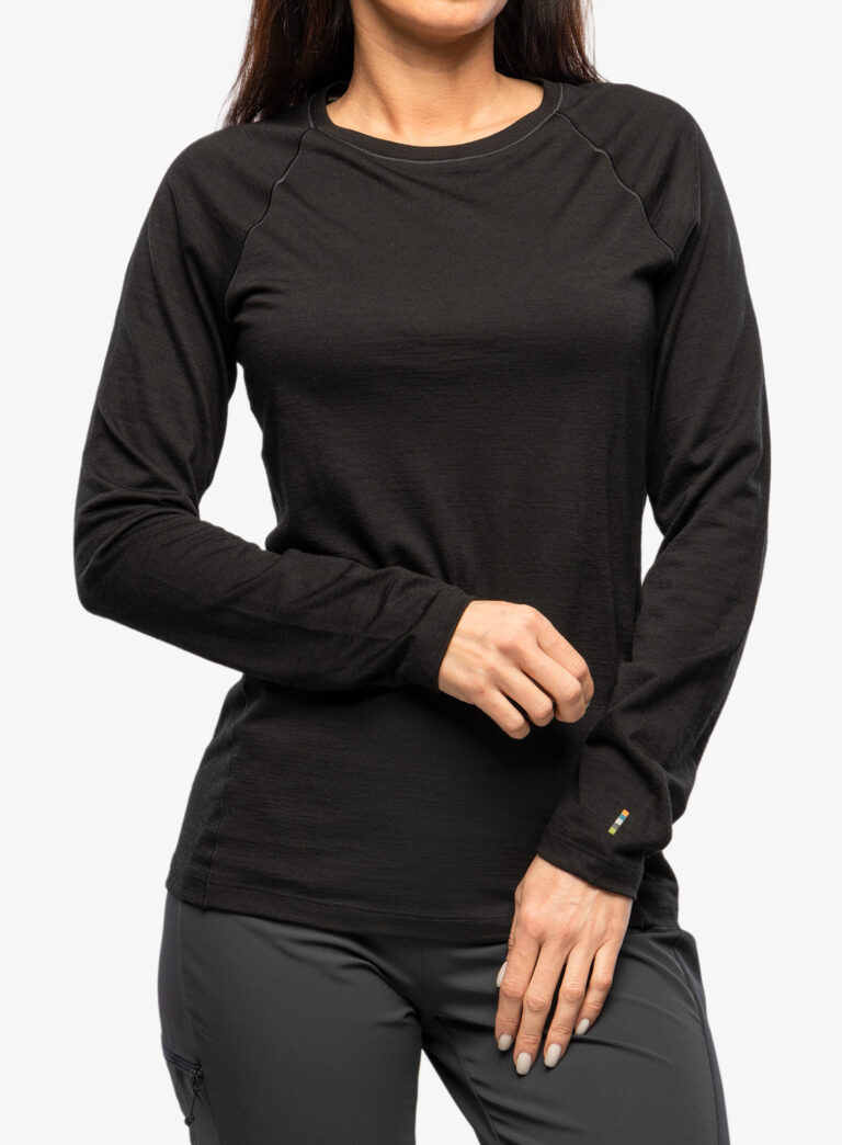 Bluza de corp femei Smartwool Classic All-Season Merino Base Layer Long Sleeve - black