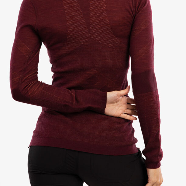 Preţ Bluza de corp femei Smartwool Intraknit Merino Crew - black cherry